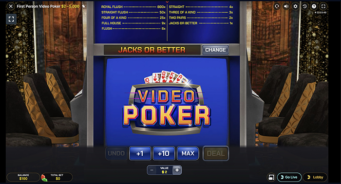 jouer au vidéo poker