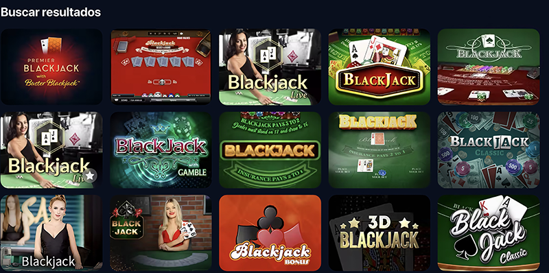 Options de blackjack